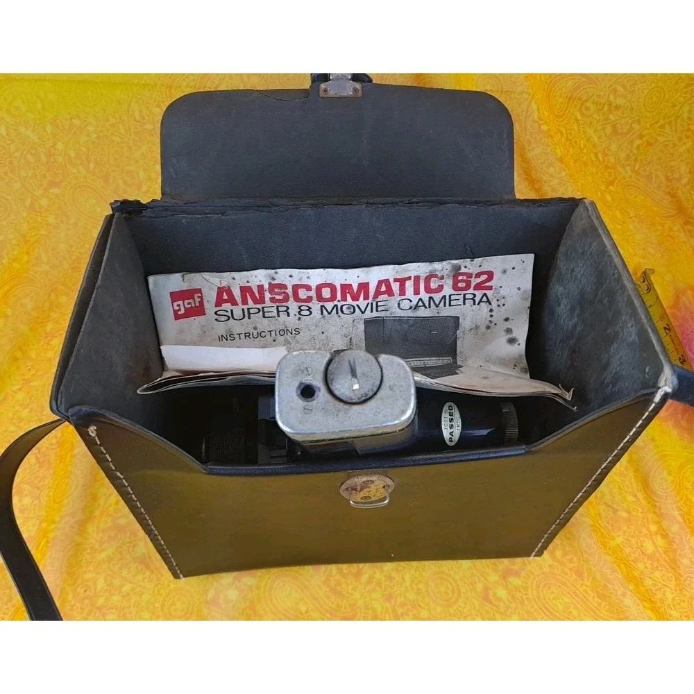 Vintage Anscomatic 62 Super‎ 8 Movie Camera With Case Not Working
